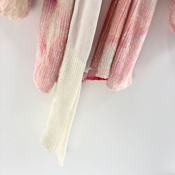 Retrofete Gabrielle Robe Dress in Marble Pink Small - Picture 9 of 13